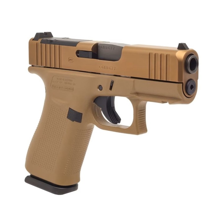 Pistole GLOCK 43X Coyote MOS-K r.9mm Para, zás. 15ran